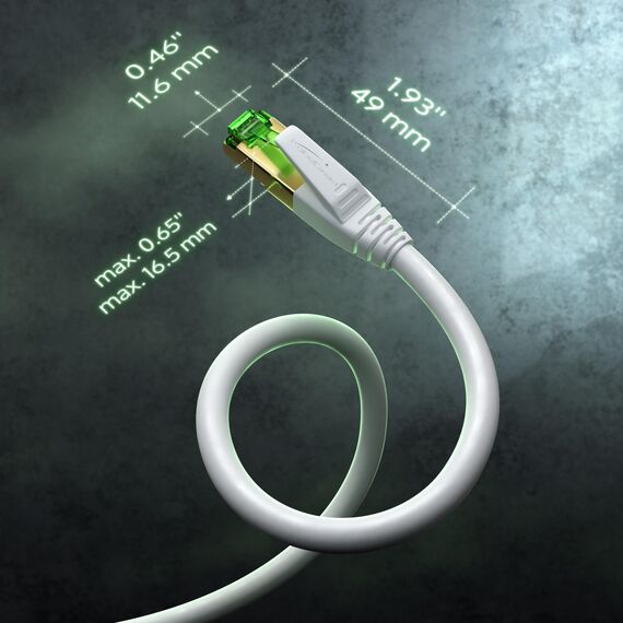 KabelDirekt – Cat 7 Netzwerkkabel, bruchfest – 1,5m – 10 Gigabit LAN Kabel & Ethernet Kabel, erhältlich in 0,25-30m (Patchkabel für Highspeed-Netzwerke, PC, Switch/Router/Modem, RJ45, weiß)