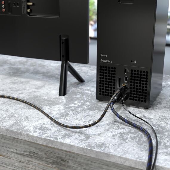 KabelDirekt – Cat 7 Netzwerkkabel, flexible & bruchfeste Nylon-Ummantelung – 1m – 10 Gigabit Lan & Ethernet Kabel (Patchkabel geeignet für Highspeed Netzwerke, Switch, Router, PC & Modem, RJ45)