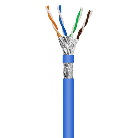 ARLI Cat8.1 Verlegekabel 100m | S/FTP doppelt geschirmt | bis zu 40 Gbit/s & 2000 MHz | Halogenfrei LSZH | AWG 23 Massivleiter | PoE+ & Multimedia | Metermarkierung | Ethernet Netzwerkkabel Cat8