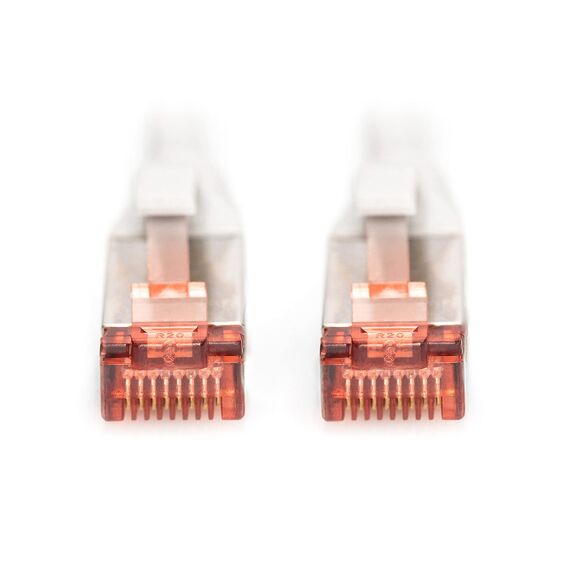 DIGITUS LAN Kabel Cat 6 - 1,5m - RJ45 Netzwerkkabel - S/FTP Geschirmt - Kompatibel zu Cat6A und Cat7 - Grau