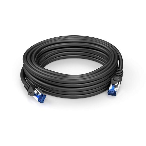KabelDirekt Netzwerkkabel – Überträgt maximale deutsche Glasfaser-Geschwindigkeit – Netzwerk, Ethernet Kabel, LAN & Patch Kabel – 20m – In 0,25-30m – Gigabit-Netz, Router/Modem, RJ45 (silbern)