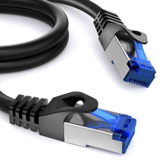 KabelDirekt Netzwerkkabel – Überträgt maximale deutsche Glasfaser-Geschwindigkeit – Netzwerk, Ethernet Kabel, LAN & Patch Kabel – 2x 3m – In 0,25-30m – Gigabit-Netz, Router/Modem, RJ45 (silbern)