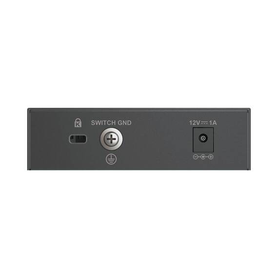 D-Link DMS-105 5-Port Multi-Gigabit Unmanaged Desktop Switch (5x 2,5G Ports, Lüfterlos, Low Profile, Kompakt, Metal Gehäuse, QoS, Plug and Play)