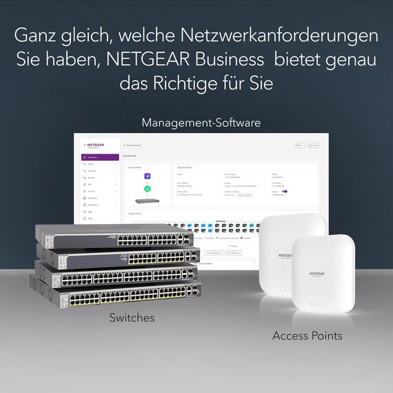 NETGEAR 8-Port PoE Gigabit Ethernet Unmanaged Essentials Switch (GS308LP): mit 8 x PoE+ bei 60 W, erweiterbar, Desktop-, Wand- oder Rack-Befestigung