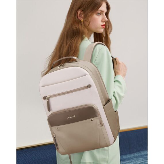 LOVEVOOK Rucksack Damen, Wasserdicht 15,6 Zoll Laptop Rucksäcke Arbeitsrucksack Schulrucksack Teenager für Große Trinkflasche, Elegant Tagesrucksack Schultasche Backpack für Arbeit Schule Uni Reise