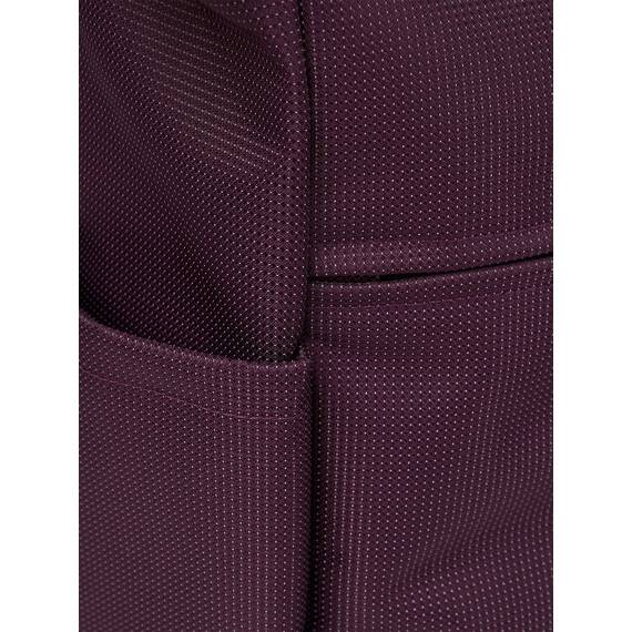 Ela Mo® Rolltop Rucksack Damen - Rollrucksack Anti Diebstahl für Sport & Reisen - Laptoprucksack für Schule, Uni, Business - Mit USB Anschluss & kompaktem Flaschenhalter - Plum Reflective