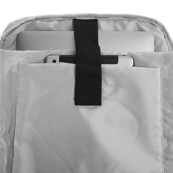 Ela Mo® Rolltop Rucksack Damen - Rollrucksack Anti Diebstahl für Sport & Reisen - Laptoprucksack für Schule, Uni, Business - Mit USB Anschluss & kompaktem Flaschenhalter - Black Reflective