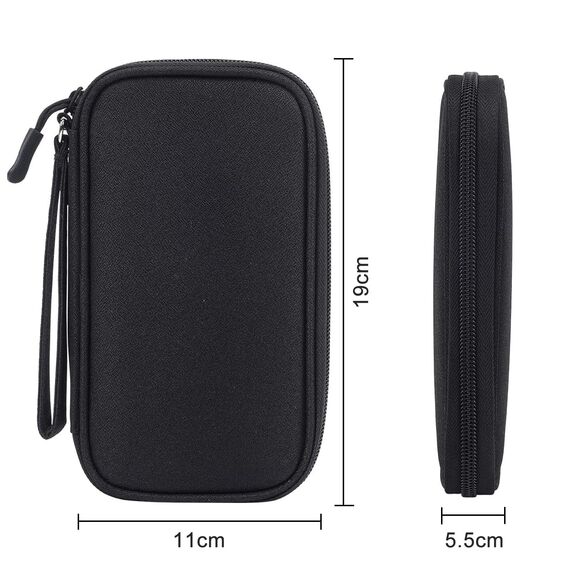 Nutabevr Reise Zubehör Organizer Tasche, Externe Wasserdicht Elektronik Tasche Organizer, Tragbare Elektronische Kabeltasche, für Handyladekabel, Universal USB Powerbank, Kabel, SD Karte