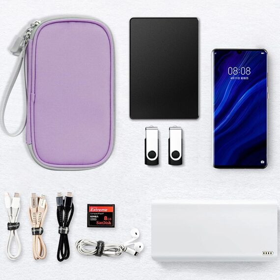 Skycase Kabeltasche,Travel Essentials Tech Pouch Bag,Kabel Organizer Tasche klein für Ladekabel Elektronische Accessoires Power bank Travel Essentials Tech Pouch Bag