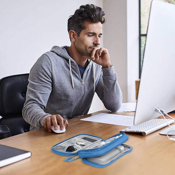 Skycase Kabeltasche,Reise Travel Gadgets Kabel Organizer Tasche,Travel Essentials Tech Pouch Bag für Kabel Powerbank Elektronische Accessoires Kabeltaschen