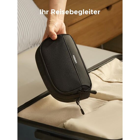 UGREEN Kabeltasche Tech EDC Pouch, Kabel Organiser Tasche, Reise Essentials Kabeltasche Organizer, Wasserfest, Interne ReißVerschluss-Lagen, FüR Power Bank, LadegeräT, Adapter, Kabel, HDD
