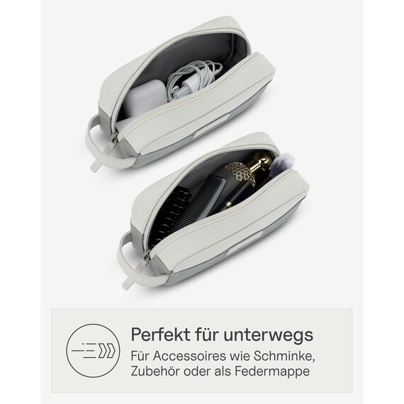 Kapten & Son Bergen Accessory Case Muted Sage 1L | Kosmetiktasche Klein Damen & Herren Grün | Ideal als Reise- & Kabeltasche Organizer | Federmäppchen, Etui & Schminktasche