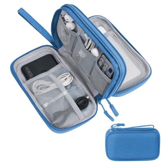 Skycase Kabeltasche,Reise Travel Gadgets Kabel Organizer Tasche,Travel Essentials Tech Pouch Bag für Kabel Powerbank Elektronische Accessoires Kabeltaschen