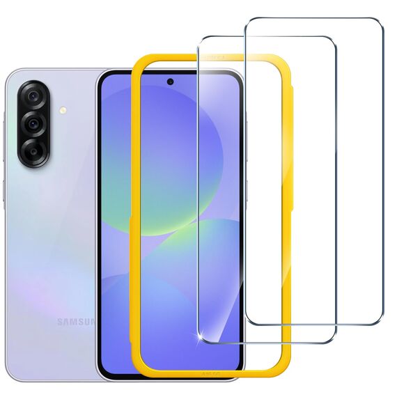 ivoler Schutzfolie für Samsung Galaxy A36 5G / A37 5G, Panzer Schutz Glas Folie Displayschutz mit Einfaches Installationswerkzeug, 9H Härte, HD Klar, Anti-Kratz, Anti-Bläschen, Anti-Stoßfest, 2 Stück
