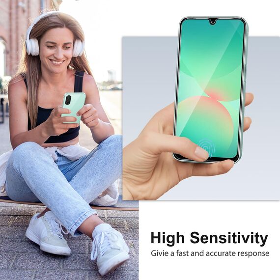 SPARIN 3 Stück Schutzfolie für Samsung Galaxy A26 5G, Panzer Schutz Glas, 9H Gehärtete Glas Displayschutz, HD Klar, Anti-Kratzer