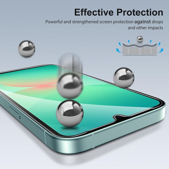 SPARIN 3 Stück Schutzfolie für Samsung Galaxy A26 5G, Panzer Schutz Glas, 9H Gehärtete Glas Displayschutz, HD Klar, Anti-Kratzer
