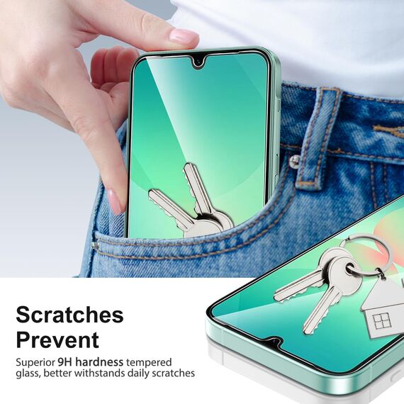 SPARIN 3 Stück Schutzfolie für Samsung Galaxy A26 5G, Panzer Schutz Glas, 9H Gehärtete Glas Displayschutz, HD Klar, Anti-Kratzer