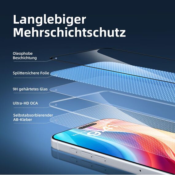 NEW'C 3 Stück Full Screen für iPhone 17 Pro Max Panzerglas (6,9 Zoll), Schutzglas [Auto-Installation], Frei von Kratzern, 9H Härte, Displayschutzfolie, Ultrabeständig folie