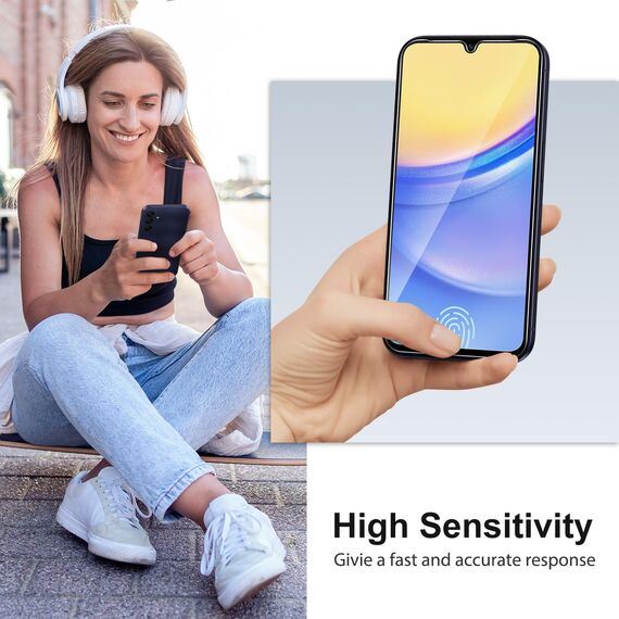 SPARIN 3 Stück Schutzfolie für Samsung Galaxy A15 4G/5G Panzer Schutz Glas, 9H Härte, HD Displayschutzfolie, Kratzfest