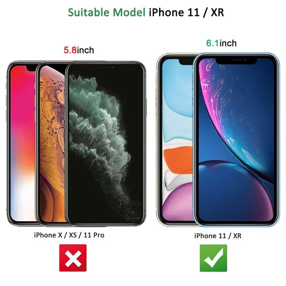 NEW'C 2 Stück für iPhone 11 und iPhone XR für Panzerglas, Frei von Kratzern, 9H Härte, HD Displayschutzfolie, 0.33mm Ultra-klar, Ultrabeständig