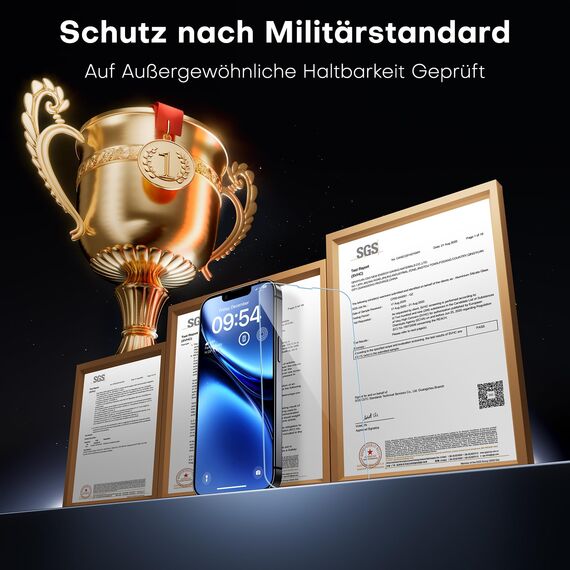 TAURI 3 Stück für iPhone 17e/iPhone 16e Panzerglas 6,1" mit Staubfreie Installationswerkzeug, Gehärtete Glas Displayschutz, Full Screen Kratzfest Schutzglas, Anti-Fingerabdruck und Bubbles Schutzfolie