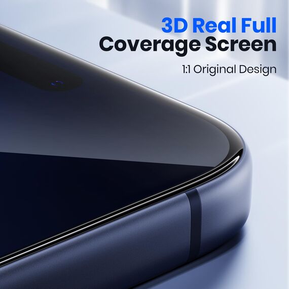 WSKEN für iPhone 17 Pro Max für Panzerglas - [3D Vollverdeckung Unsichtbar] [Auto Staubentfernung] 9H+Militär-Sicherheitsglas Schutzfolie,Anti Fingerabdruck,Anti-Bläschen,Kompatibel mit Hülle