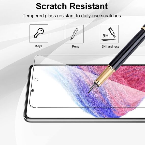 Yenwen Schutzfolie für Panzerglas für Samsung Galaxy A53 5G, 3 Stück Panzer Schutz Glas mit 3 Stück Kameraschutz, 9H Härte Handy Folie Anti- Kratzer Schutzglas HD Klar Displayschutz