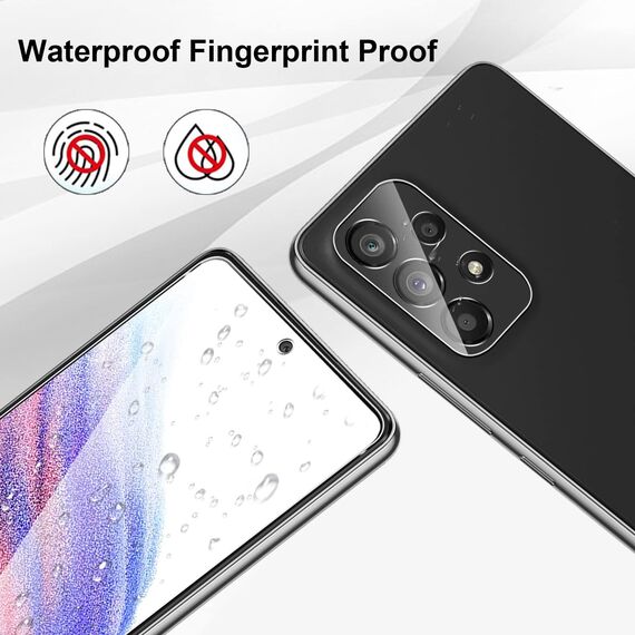Yenwen Schutzfolie für Panzerglas für Samsung Galaxy A53 5G, 3 Stück Panzer Schutz Glas mit 3 Stück Kameraschutz, 9H Härte Handy Folie Anti- Kratzer Schutzglas HD Klar Displayschutz