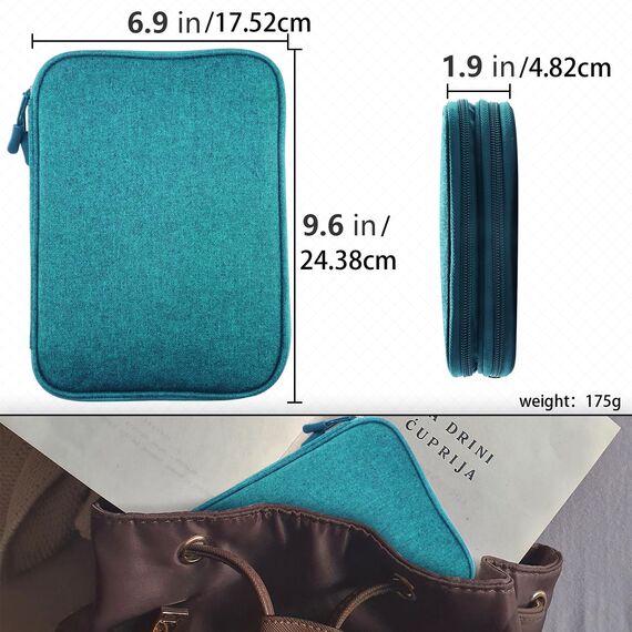 Teskyer Kabeltasche Organizer, wasserdichte, Urlaub Must Haves, Multifunktional Reise Zubehör, Travel Essentials, für Ladegerät, Powerbank, Dunkelgrün