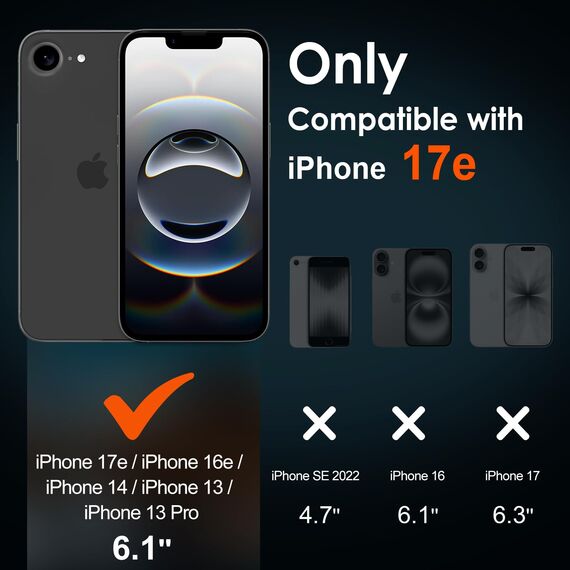 ivoler Schutzfolie für iPhone 17e/16e/14/13/13 pro, Panzer Schutz Glas Folie Displayschutz mit Einfaches Installationswerkzeug, 9H Härte, HD Klar, Anti-Kratz, Anti-Bläschen, Anti-Stoßfest -2 Stück