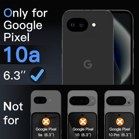 JETech Schutzfolie für Google Pixel 10a, 9H Gehärtete Glas Displayschutz mit Einfacher Installationswerkzeug, Fingerabdruck Kompatibel, HD Klar, 3 Stück