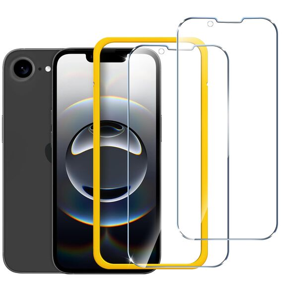 ivoler Schutzfolie für iPhone 17e/16e/14/13/13 pro, Panzer Schutz Glas Folie Displayschutz mit Einfaches Installationswerkzeug, 9H Härte, HD Klar, Anti-Kratz, Anti-Bläschen, Anti-Stoßfest -2 Stück