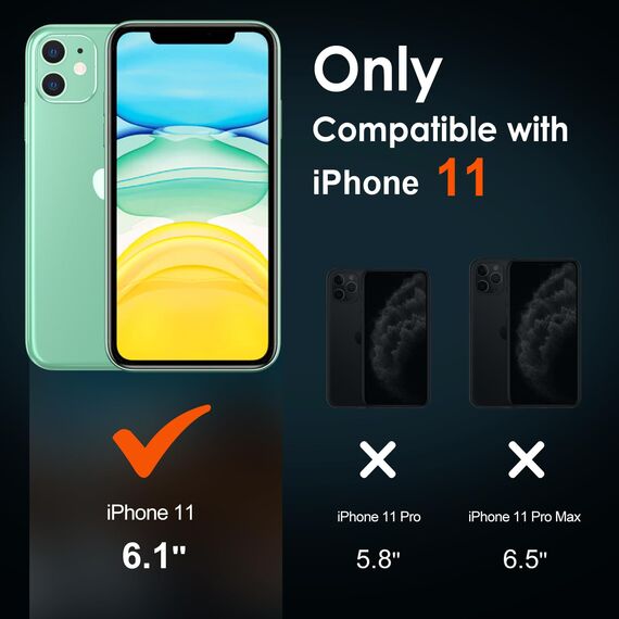 ivoler 2 Stück Schutzfolie für iPhone 11, Panzer Schutz Glas Folie Displayschutz mit Einfaches Installationswerkzeug, 9H Härte, HD Klar, Anti-Kratz, Anti-Bläschen, Anti-Stoßfest