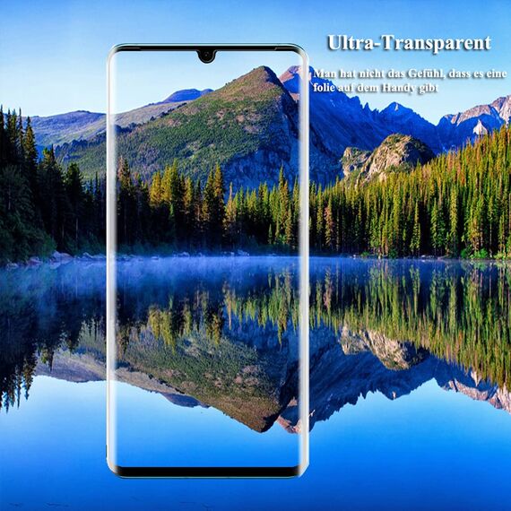 AssKdys Schutzfolie für Huawei P30 Pro,9H Härte, Anti-Bläschen, Fingerabdrucksensor Kompatible, HD Schutzglas, Anti-Öl, Displayschutz Folie für P30 Pro Gehärtetes Glas [2 Stück]