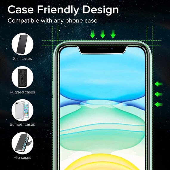 ivoler 2 Stück Schutzfolie für iPhone 11, Panzer Schutz Glas Folie Displayschutz mit Einfaches Installationswerkzeug, 9H Härte, HD Klar, Anti-Kratz, Anti-Bläschen, Anti-Stoßfest