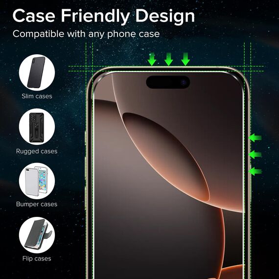 ivoler Schutzfolie für iPhone 16 Pro Max 6.9 Zoll, Panzer Schutz Glas Folie Displayschutz mit Einfaches Installationswerkzeug, 9H Härte, HD Klar, Anti-Kratz, Anti-Bläschen, Anti-Stoßfest, 2 Stück