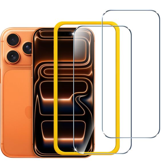 ivoler Schutzfolie für iPhone 17 Pro Max 6.9 Zoll, Panzer Schutz Glas Folie Displayschutz mit Einfaches Installationswerkzeug, 9H Härte, HD Klar, Anti-Kratz, Anti-Bläschen, Anti-Stoßfest, 2 Stück