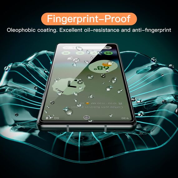 JETech Schutzfolie für Google Pixel 6a 6,1 Zoll, Panzer Schutz Glas Folie Displayschutz, Fingerabdruck-ID-Kompatibel, HD Klar, 3 Stück
