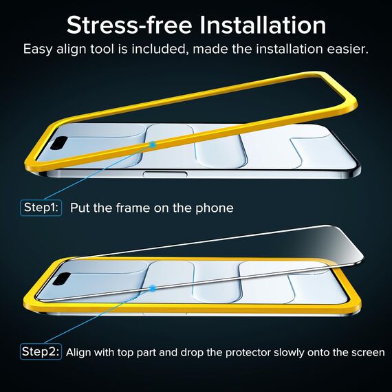 ivoler Schutzfolie für iPhone 17 Air/iPhone Air 6.5 Zoll, Panzer Schutz Glas Folie Displayschutz mit Einfaches Installationswerkzeug, 9H Härte, HD Klar, Anti-Kratz, Anti-Bläschen, 2 Stück