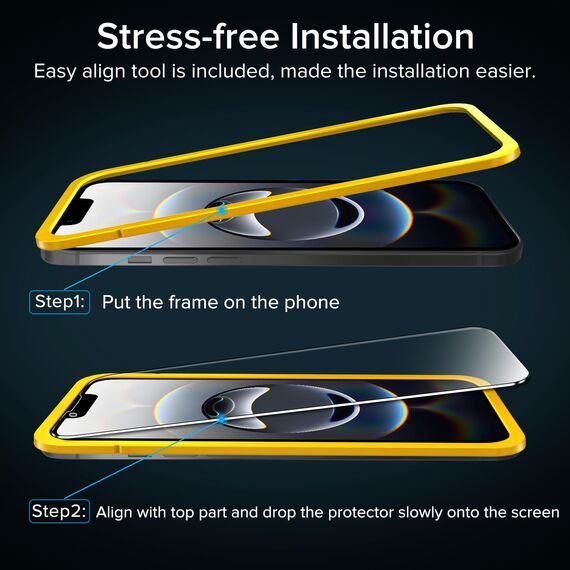 ivoler Schutzfolie für iPhone 17e/16e/14/13/13 pro, Panzer Schutz Glas Folie Displayschutz mit Einfaches Installationswerkzeug, 9H Härte, HD Klar, Anti-Kratz, Anti-Bläschen, Anti-Stoßfest -2 Stück