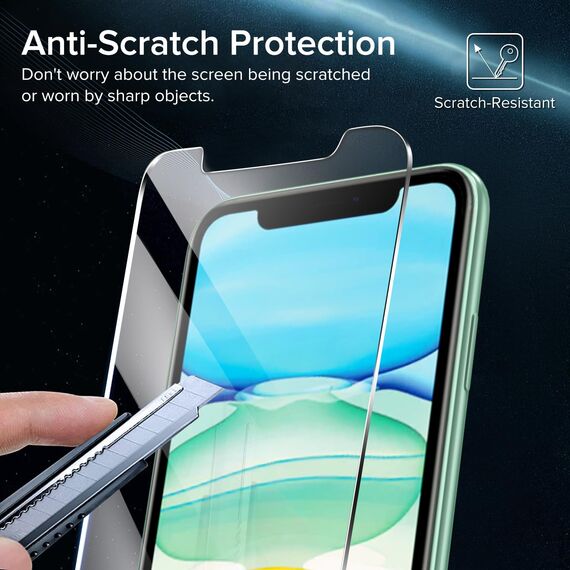 ivoler 2 Stück Schutzfolie für iPhone 11, Panzer Schutz Glas Folie Displayschutz mit Einfaches Installationswerkzeug, 9H Härte, HD Klar, Anti-Kratz, Anti-Bläschen, Anti-Stoßfest
