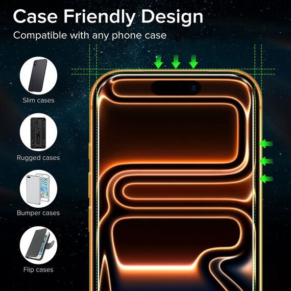 ivoler Schutzfolie für iPhone 17 Pro Max 6.9 Zoll, Panzer Schutz Glas Folie Displayschutz mit Einfaches Installationswerkzeug, 9H Härte, HD Klar, Anti-Kratz, Anti-Bläschen, Anti-Stoßfest, 2 Stück