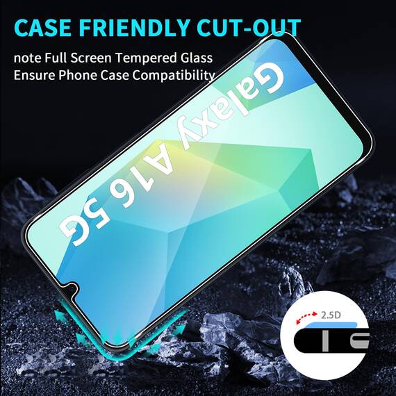 Lutree für Samsung Galaxy A16 5G/4G für Panzerglas Schutzfolie, 3+3 Stück Schutzglas + Kameraschutz Folie, 9H Härte HD Displayschutz Bläschenfrei Anti- Kratzer Displayfolie