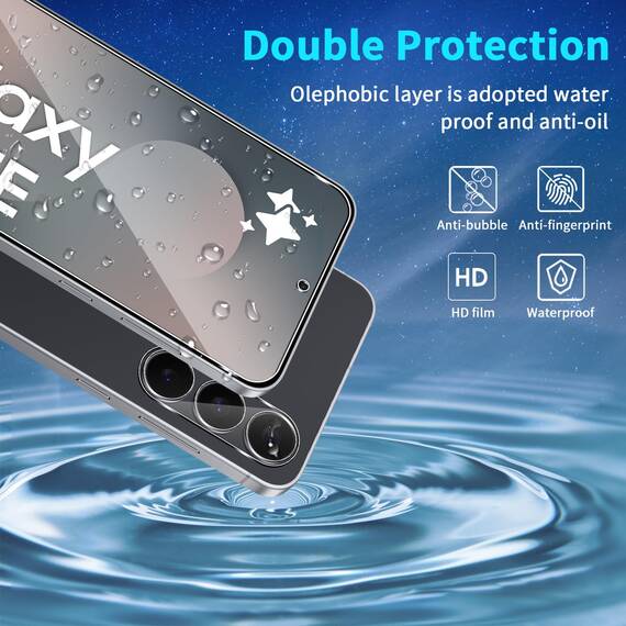 Lutree für Samsung Galaxy S25 FE 5G für Panzerglas Schutzfolie, 3+3 Stück Schutzglas + Kameraschutz Folie, 9H Härte HD Anti- Kratzer Bläschenfrei Displayfolie Displayschutz