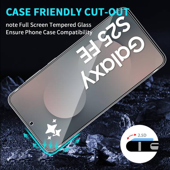 Lutree für Samsung Galaxy S25 FE 5G für Panzerglas Schutzfolie, 3+3 Stück Schutzglas + Kameraschutz Folie, 9H Härte HD Anti- Kratzer Bläschenfrei Displayfolie Displayschutz
