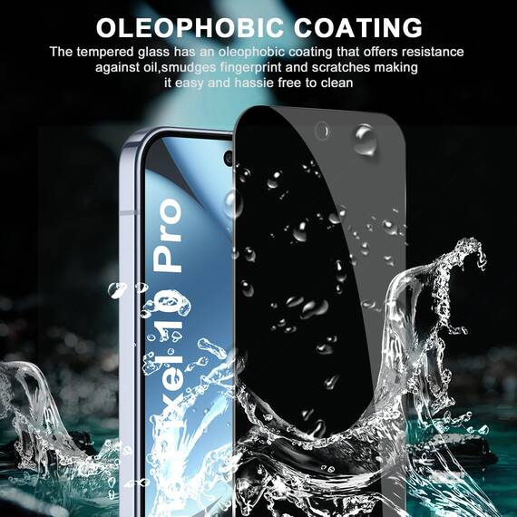Lutree für Panzerglas für Google Pixel 10 Pro Sichtschutz Schutzfolie, 2+2 Stück Anti-Spähen Schutzglas + Kameraschutz Folie (Schwarz), 9H Härte HD Anti- Kratzer Privacy Anti-Spy Displayschutz