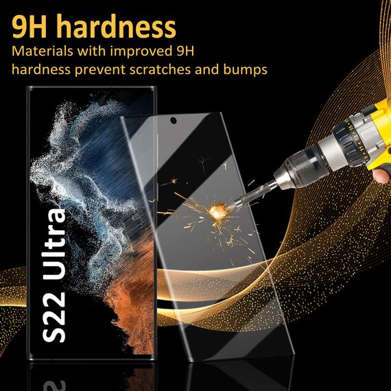 3 Stück Für Samsung Galaxy S22 Ultra Panzer Schutz Glas Folie, Fingerabdruck kompatibel, 9H Härte, HD Clear Displayschutz Schutzfolie Glas für Samsung S22 Ultra 5G