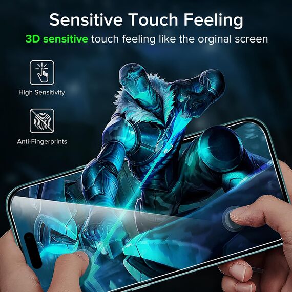 ivoler Schutzfolie für iPhone 15 Plus/iPhone 16 Plus 6.7 Zoll, Panzer Schutz Glas Folie Displayschutz mit Einfaches Installationswerkzeug, 9H Härte, HD Klar, Anti-Kratz, Anti-Bläschen, 2 Stück