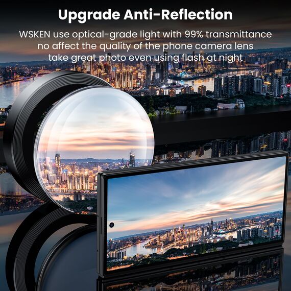 WSKEN für Samsung Galaxy Z Fold 7 Kameraschutz - 9H Härte Kratzfest Blasenfrei,HD Kamera Linse Metallglas Panzer Schutzfolie Displayschutz 5G Zubehör,Anti-Fingerabdruck,Handyhülle Freundlich,Titanium