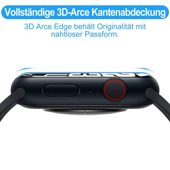 Elecshion Panzer Schutzfolie Glas für Apple watch Series 6/5/4/SE 40mm, 2 Stück Screen Protector, HD Glas Displayschutz, 9H Härte, Anti-Kratzen,Film